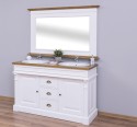 Bathroom cabinet for 2 sink, ornate - sink are not included in the price