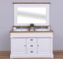 Bathroom cabinet for 2 sink, ornate - sink are not included in the price