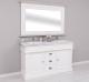 Bathroom cabinet with 2 sinks, with mirror - Top_P080 - Corp_P004 - DOUBLE COLORED