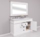 Bathroom cabinet with 2 sinks, with mirror - Top_P080 - Corp_P004 - DOUBLE COLORED