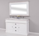 Bathroom cabinet with 2 sinks, with mirror - Top_P080 - Corp_P004 - DOUBLE COLORED