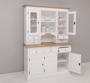 3-door sideboard, 3 BAS drawers + 2 glass doors, 4 drawers, SUP open space