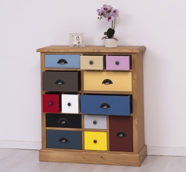 Chest of drawers with 13 drawers