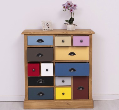 Chest of drawers with 13 drawers