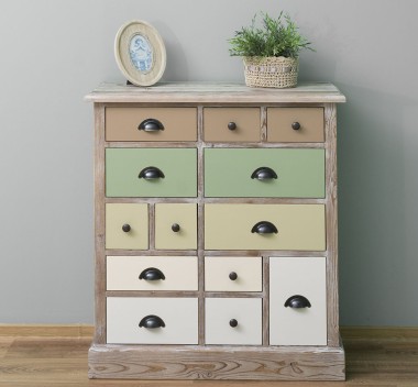 Chest of drawers with 13 drawers