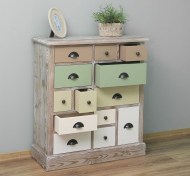 Chest of drawers with 13 drawers