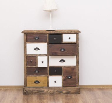 Chest of drawers with 13 drawers