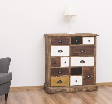 Chest of drawers with 13 drawers