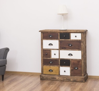 Chest of drawers with 13 drawers