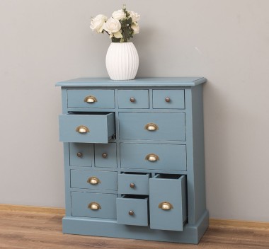 Chest of drawers with 13 drawers