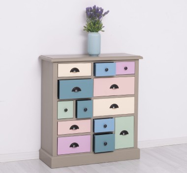 Chest of drawers with 13 drawers