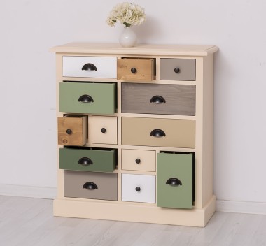 Chest of drawers with 13 drawers