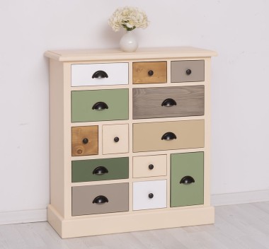 Chest of drawers with 13 drawers