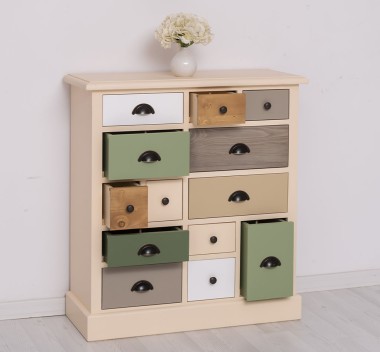 Chest of drawers with 13 drawers