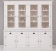 Buffet cabinet with eight doors and four drawers, 227 x 50 x 225 cm, MDF