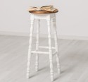 Bar stool with turned legs