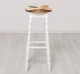 Bar stool with turned legs