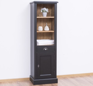 Bathroom furniture with 1 door, 1 drawer, 2 shelves