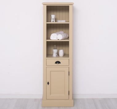 Bathroom furniture with 1 door, 1 drawer, 2 shelves