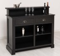 Bar with 2 drawers, 2 open compartments