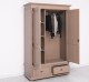 Wardrobe with 2 doors and 2 drawers