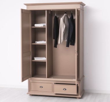 Wardrobe with 2 doors and 2 drawers