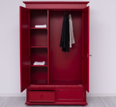 Wardrobe with 2 doors and 2 drawers