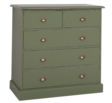 Chest of drawers with 2 narrow drawers + 3 wide drawers