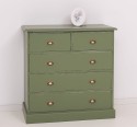 Chest of drawers with 2 narrow drawers + 3 wide drawers