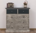 Chest of drawers with 2 narrow drawers + 3 wide drawers