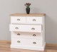 Chest of drawers with 2 narrow drawers + 3 wide drawers