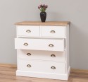 Chest of drawers with 2 narrow drawers + 3 wide drawers