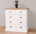 Chest of drawers with 2 narrow drawers + 3 wide drawers