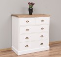 Chest of drawers with 2 narrow drawers + 3 wide drawers