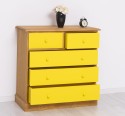 Chest of drawers with 2 narrow drawers + 3 wide drawers