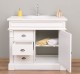 Ornamental bathroom cabinet for sink with 3 drawers and 1 door - sink is not included in the price