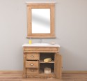 Ornamental bathroom cabinet for sink with 3 drawers and 1 door - sink is not included in the price