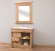 Ornamental bathroom cabinet for sink with 3 drawers and 1 door - sink is not included in the price