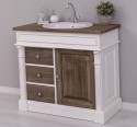 Ornamental bathroom cabinet for sink with 3 drawers and 1 door - sink is not included in the price