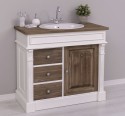 Ornamental bathroom cabinet for sink with 3 drawers and 1 door - sink is not included in the price