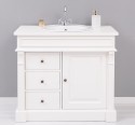 Ornamental bathroom cabinet for sink with 3 drawers and 1 door - sink is not included in the price