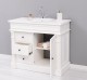 Ornamental bathroom cabinet for sink with 3 drawers and 1 door - sink is not included in the price