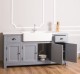 Kitchen furniture with double sink