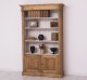 Bookcase with 2 doors, open shelf, Directoire Collection