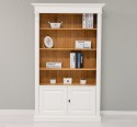 Bookcase with 2 doors, open shelf, Directoire Collection