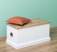 Coffer box 90x45x45cm, oak top