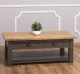 Coffee table with 2 drawers 120x65x45cm, oak top