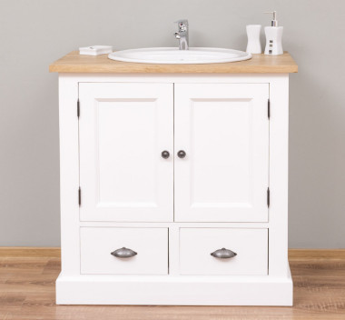 Bathroom cabinet for sink, oak countertop - sink is not included in the price