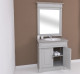 Bathroom cabinet with a sink and a small mirror, sink included in the price