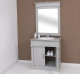 Bathroom cabinet with a sink and a small mirror, sink included in the price
